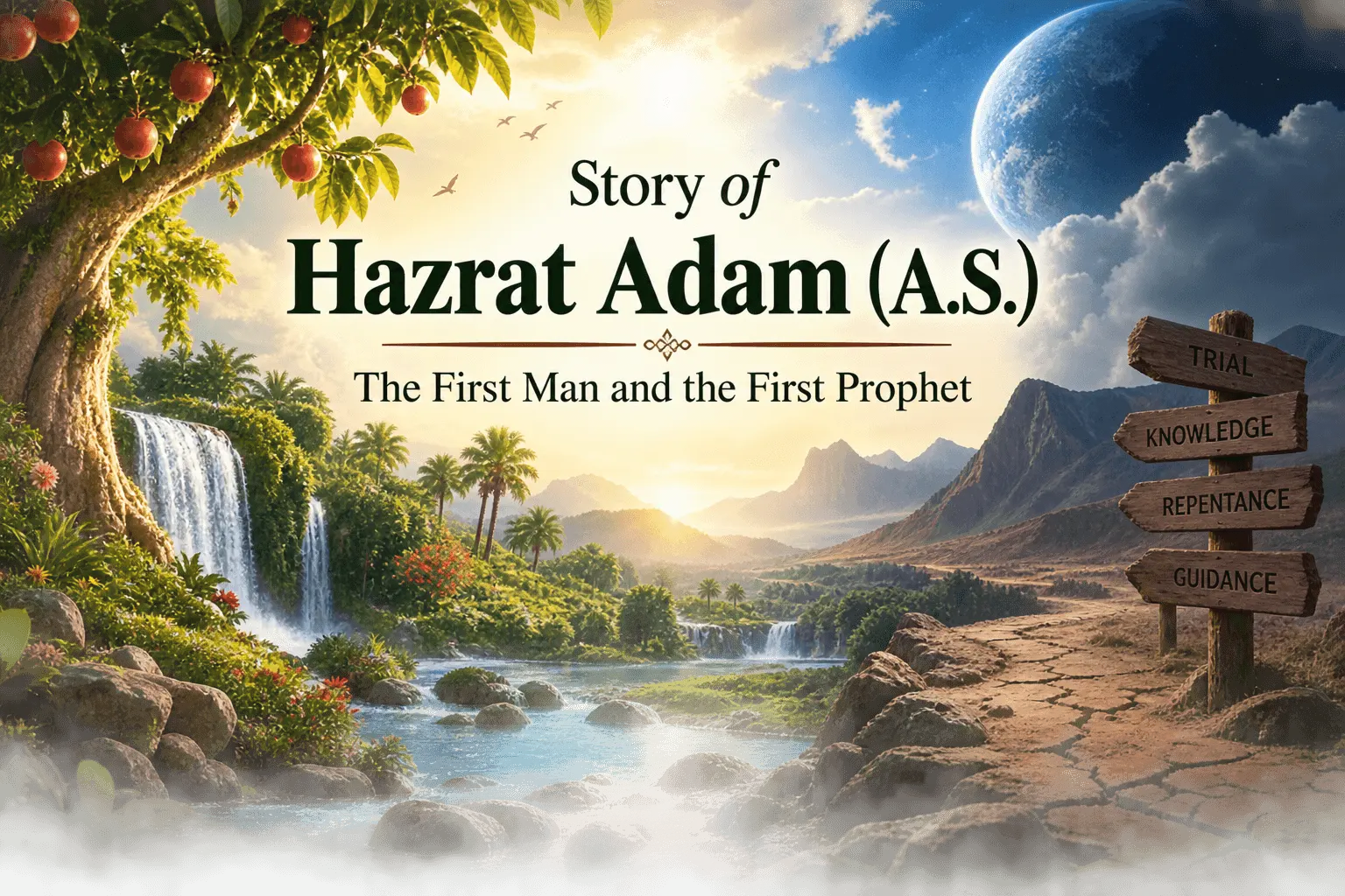 Story of Hazrat Adam (A.S.) – The First Man and the First Prophet